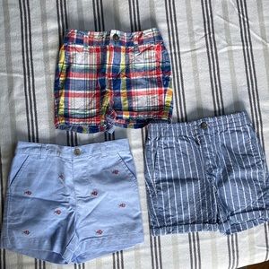 Janie & Jack Little Boys Shorts - Set of 3 - Size 12-18 Months